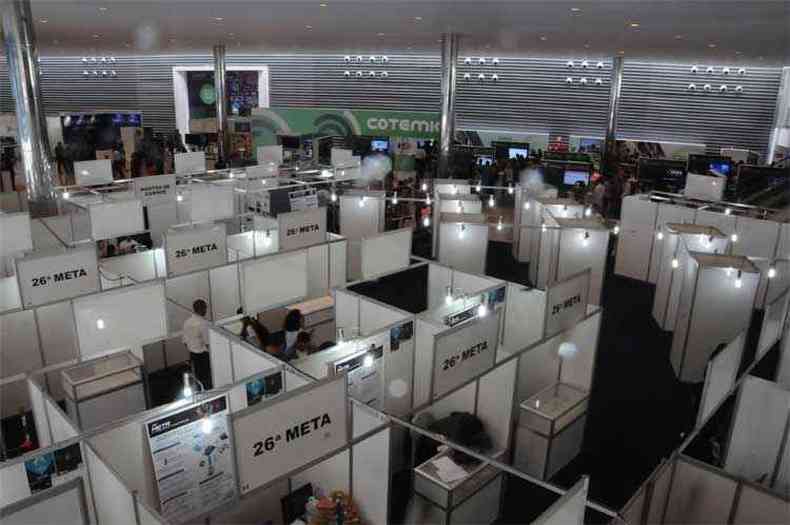 Evento realizado no Expominas, em BH, abrigou a Campus Party e foi considerado um marco para o mercado nacional. Sucesso pode garantir nova edio no ano que vem(foto: Paulo Filgueiras/EM/D.A Press)