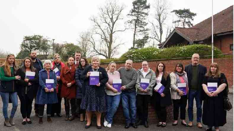 Chelsey Campbell, Carley McKee, Colin Griffiths, Fiona Carr, Charlotte Cheshire, Rhiannon Davies, Richard Stanton, Kayleigh Griffiths, Donna Ockenden, Nicky Lauder, David Boylett, Hayley Matthews, Steph Hotchkiss, Julie Rawlings, Neil Rawlings and Sonia Leigh no The Mercure Shrewsbury Albrighton Hotel, Shropshire.