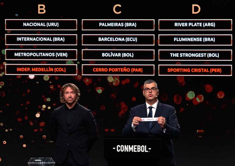 Sorteio de grupos da Libertadores