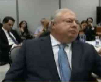 O lobista Jlio Camargo durante audincia de delao premiada(foto: Reproduo da Internet/divulgao)