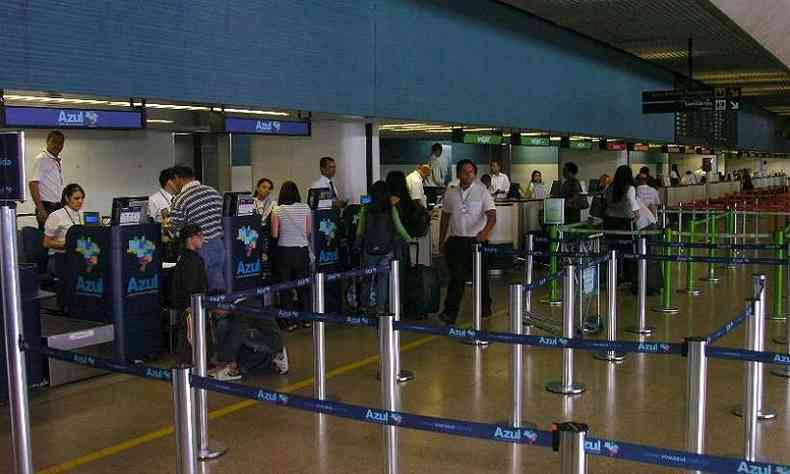 Funcionrios do setor de aviao sero contemplados com a vacina contra a COVID-19(foto: Juarez Rodrigues/EM/D.A Press)