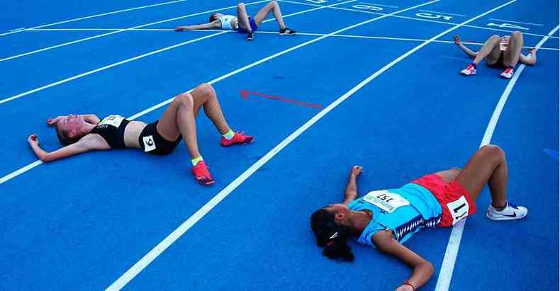 A sndrome pode acometer tanto atletas profissionais quanto adeptos de exerccios fsicos: danos agudos e crnicos ao corpo (foto: scottbarbour/afp)