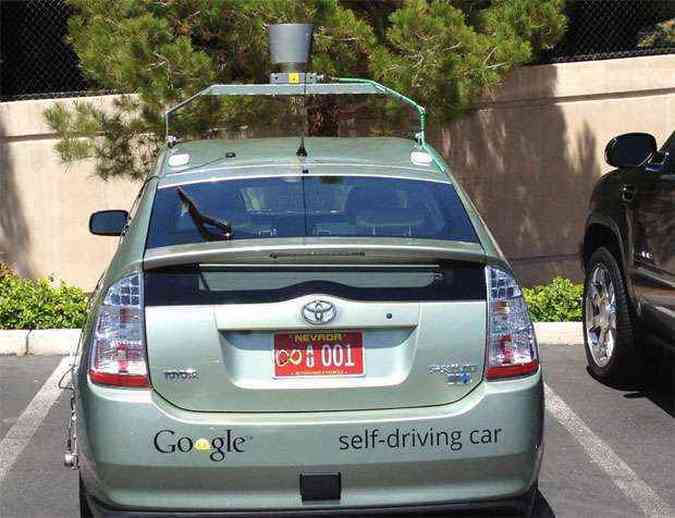 Imagem mostra o primeiro carro autnomo licenciado do Google(foto: AFP PHOTO/ HANDOUT )