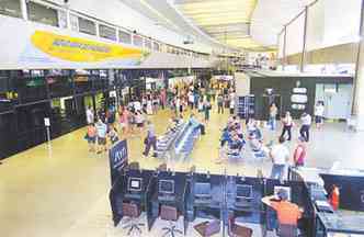 Aeroporto de Confins ter modelo a ser adotado no leilo definido pela presidente Dilma Rousseff(foto: RENATO WEIL/EM/D.A PRESS %u2013 21/4/2012)