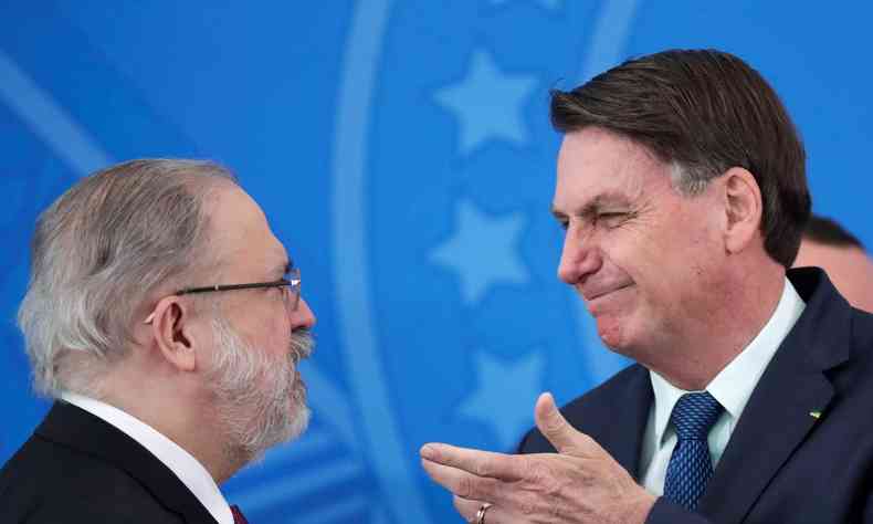 Procurador-Geral da Repblica, Augusto Aras, e presidente Jair Bolsonaro