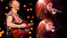 Selena Gomez faz participao em show do Coldplay