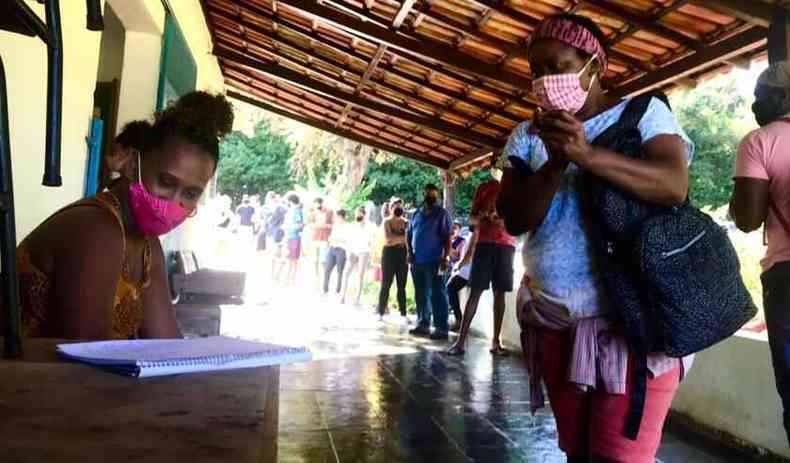 Até o momento, 94 quilombolas da comunidade do Açude receberam a primeira dose da vacina contra a COVID-19(foto: Danilo Candombe/Divulgação)