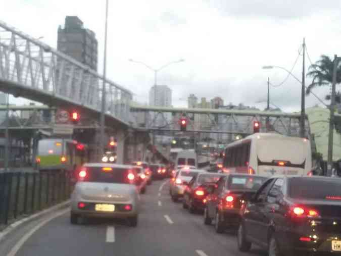 Congestionamentos foram registrados em Belo HorizontePaulo Filgueiras/EM/D.A.Press