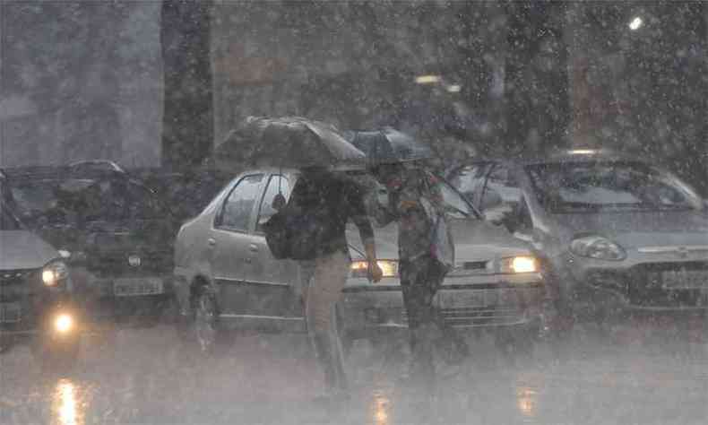 Chuvas intensas devem continuar em Minas Gerais nos prximos dias(foto: Juarez Rodrigues/EM/D.A Press - 02/12/2019)