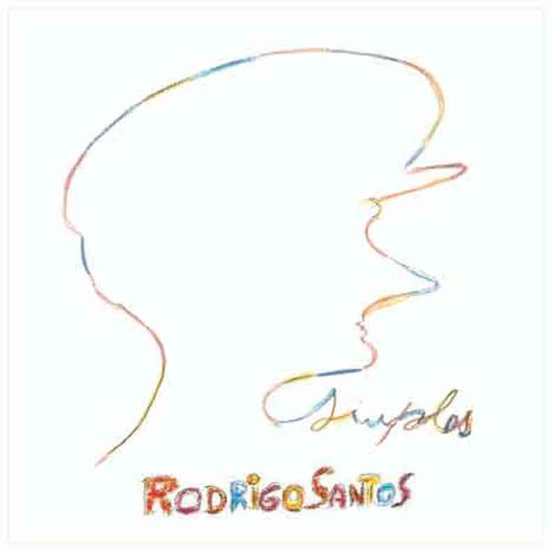 Na capa do disco ''Simples'', ilustrao mostra o perfil do msico Rodrigo Santos