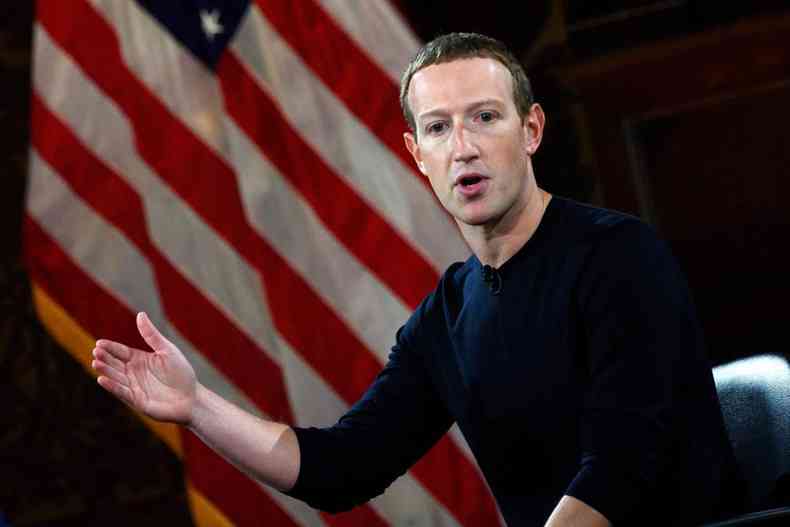 O Facebook,, segundo Mark Zuckerberg, prepara uma operao de guerra. A ideia  treinar 35 mil pessoas em 50 idiomas para checar se uma postagem  falsa(foto: Andrew Caballero-Reynolds/AFP - 17/10/19)