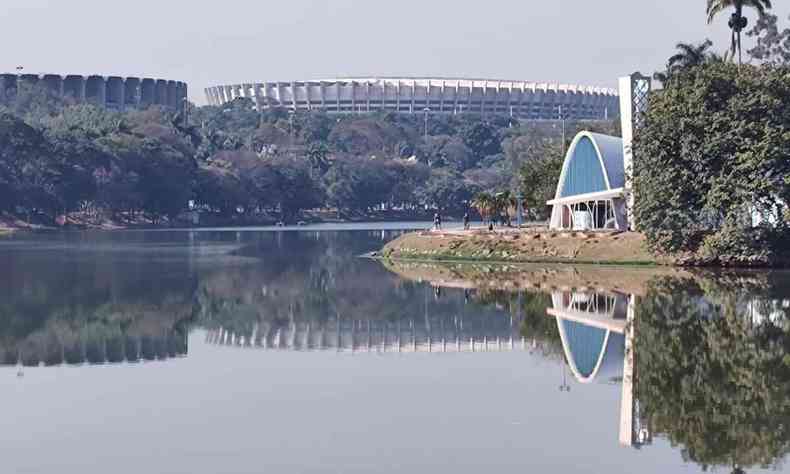 Fotografia da Lagoa da Pampulha.