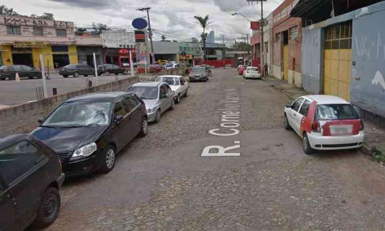 Crime aconteceu na Rua Cornlio Vaz de Melo, no Bairro Jardim Industrial(foto: Reproduo/Google Street View)