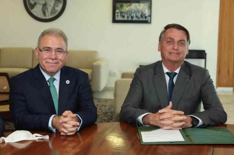 Queiroga e Bolsonaro