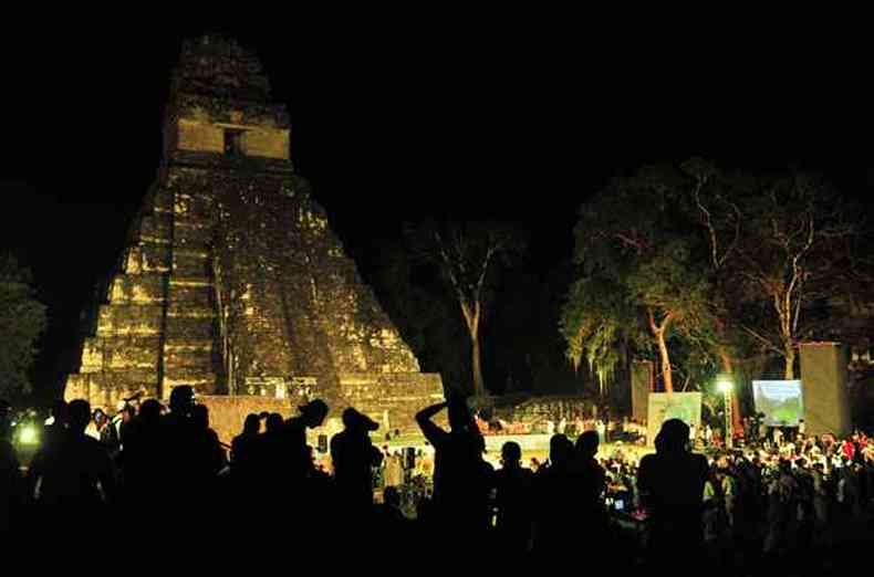 Peten, na Guatemala, foi um dos plos de peregrinao(foto: HECTOR RETAMAL / AFP)