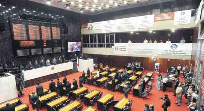 No incio da legislatura, deputados tucanos foram os que mais apresentaram propostas na Assembleia(foto: Leandro Couri/EM/D.A PRESS)