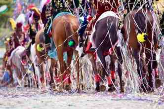 A festa acontece desde 1840 (foto: Reproduo/Site Carnaval a Cavalo)