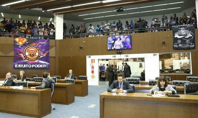 O reajuste foi aprovado em primeiro turno com 26 votos favoráveis e 5 contrários(foto: Abraõ Bruck / CMBH) O reajuste foi aprovado em primeiro turno com 26 votos favoráveis e 5 contrários(foto: Abraõ Bruck / CMBH)