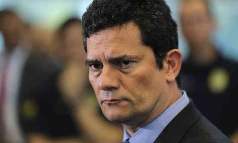 Ministro da Justia e Segurana Pblica, Moro defendeu Bolsonaro e os eleitores do presidente(foto: Srgio Lima/AFP)
