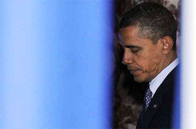 No ms passado, Obama tinha 50% de aprovao(foto: AFP Photo/Jewel Samad )