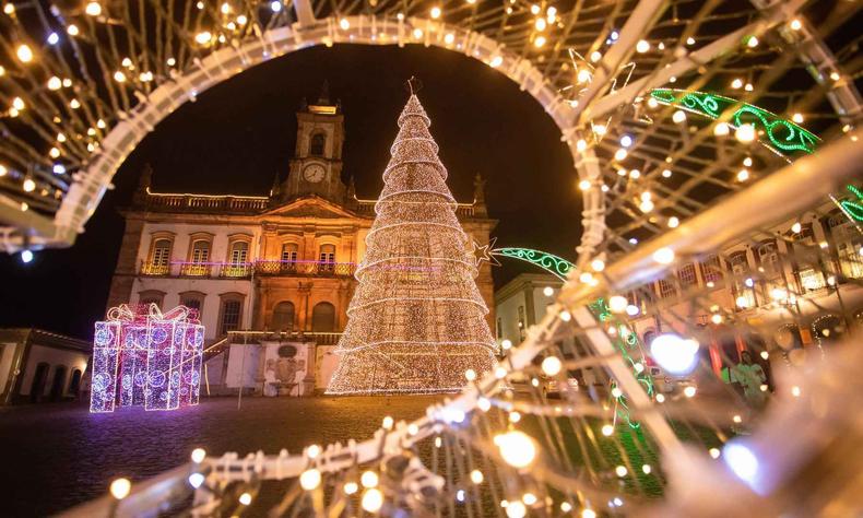 Luzes de Natal em Ouro Preto