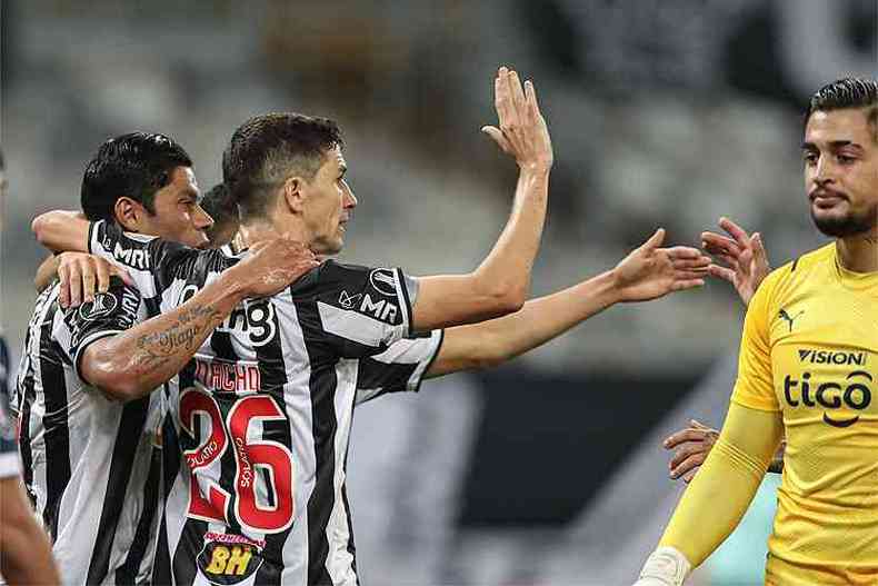 No Mineiro, Atltico atropelou o Cerro Porteo-PAR por 4 a 0(foto: Pedro Souza/Atltico)