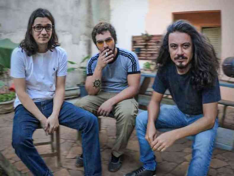 O trio da banda sete-lagoana, Planeta Vermelho: Fred Calazans, Danilo Lima e Bruno Canuto