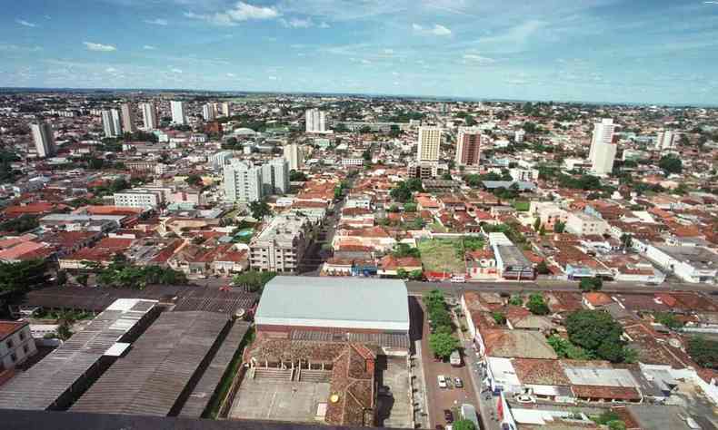 vista da cidade de Uberaba