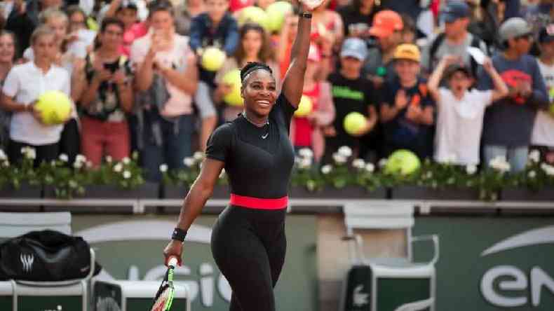 Serena Williams usou macaco por razes mdicas