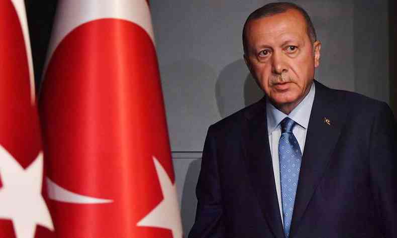 O presidente da Turquia, Recep Tayyip Erdogan, foi reeleito em primeiro turno (foto: BULENT KILIC /AFP)