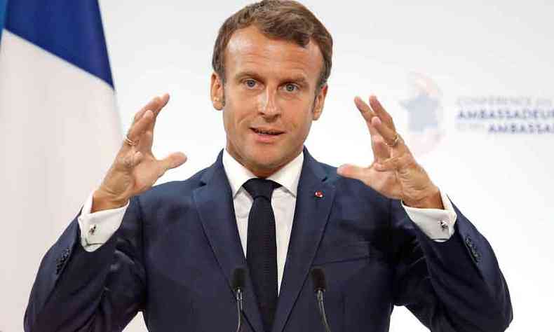 Macron sequer conseguiu fingir que defendia seus agricultores que no tm rea para expandir(foto: Yoan VALAT/AFP)