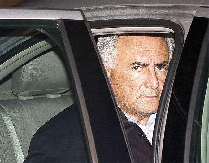 O interrogat�rio do ex-chefe do FMI come�ou � tarde e terminou no in�cio dessa noite(foto: REUTERS/Allison Joyce/Files )