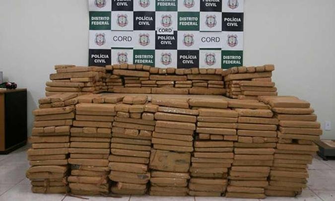 As apura��es da Cord indicam que os traficantes traziam a maconha de Ponta Por� e armazenavam em casas em Luzi�nia (GO)(foto: PCDF/Divulga��o)