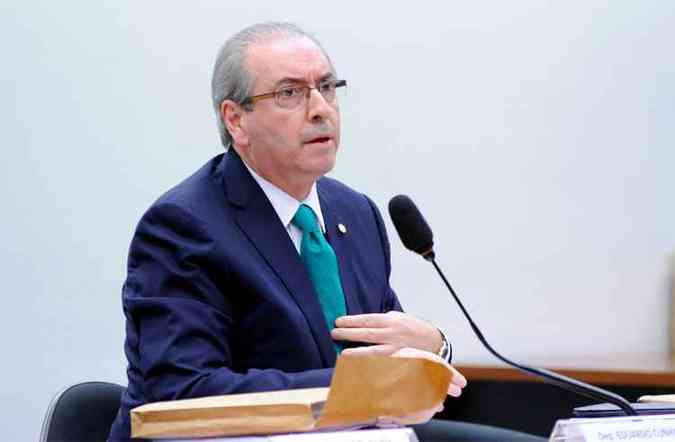 Eduardo Cunha durante depoimento nesta quinta-feira ao Conselho de tica da Cmara(foto: Lcio Bernardo Jnior/Cmara dos Deputados)