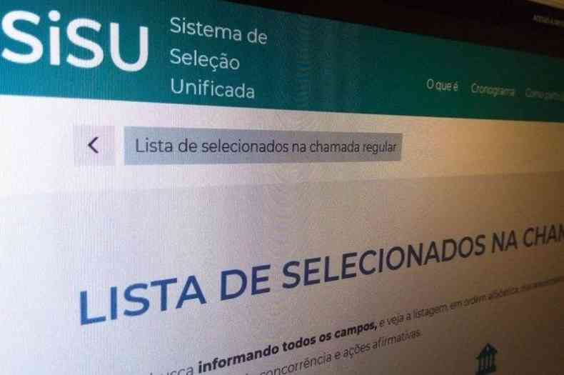 UFMG SISU 2022 - inscrições, vagas, resultado, matrícula