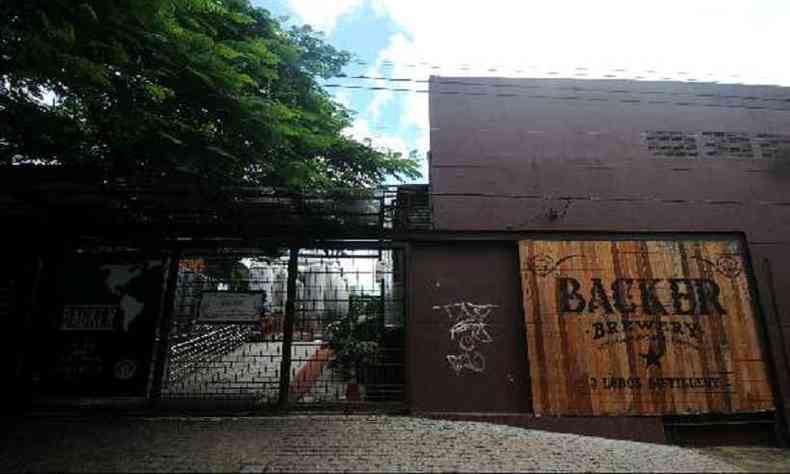Cervejaria localizada no Olhos D'gua estava fechada desde a contaminao(foto: Leandro Couri/EM/D.A Press)