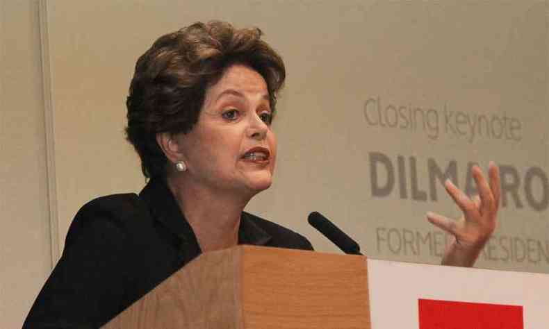 O vdeo termina aps Dilma afirmar com ironia: 'ah , fui eu? T timo ento'(foto: Fernando Donasci/Fotos Pblicas)
