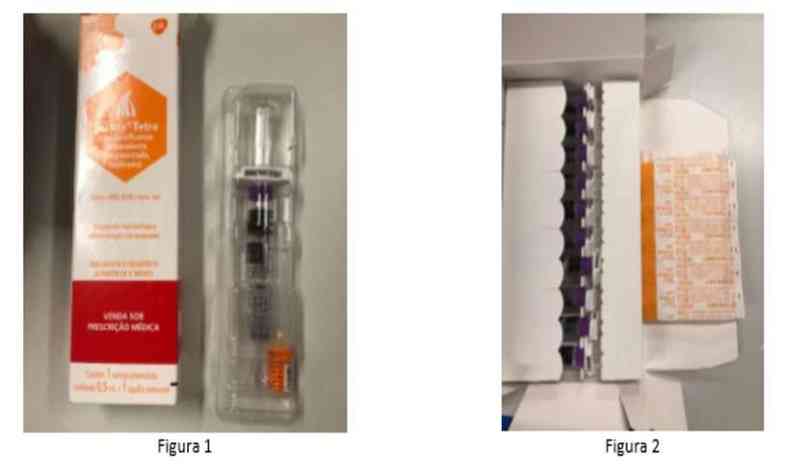 Doses verdadeiras da vacina so fabricadas e comercializadas em forma de kit(foto: Divulgao/Anvisa)