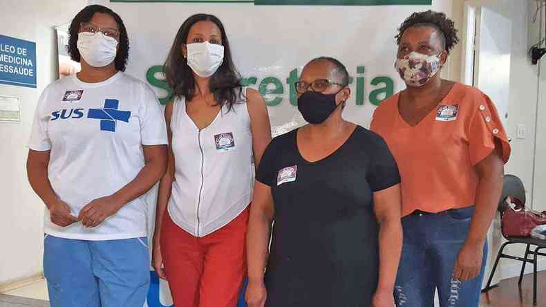 Denise Maria Rocha de Freitas, Amanda Assuno, Georgia Andreia de Carvalho Castro e Eva Sueli Faustino Maria(foto: Marcos Alfredo )