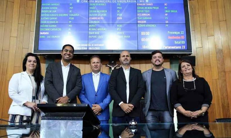 Chapa eleita para mesa diretora da Cmara Municipal de Ubrlndia
