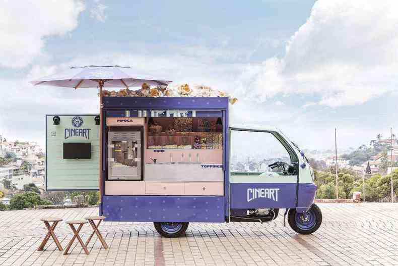 o Lets Movie, o charmoso food truck do Cineart.(foto: Arquivo Cineart)