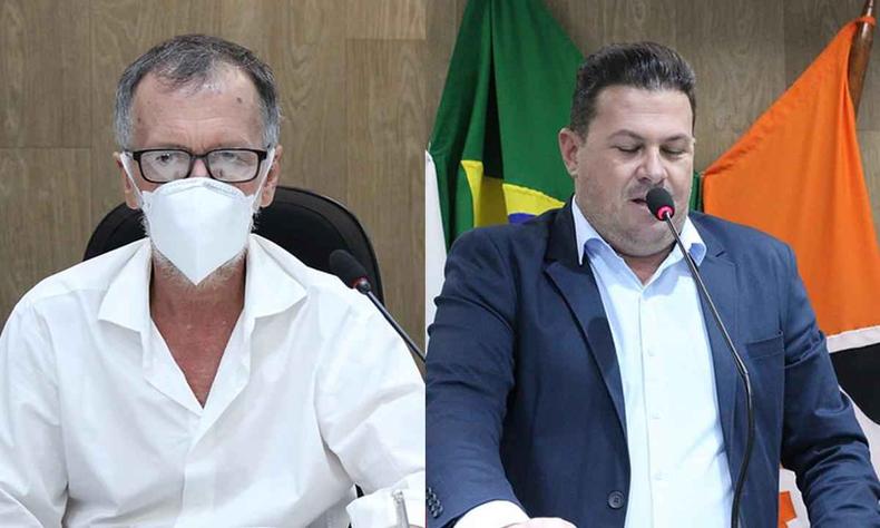O vereador Rodrigo Kaboja e Eduardo Print Jr