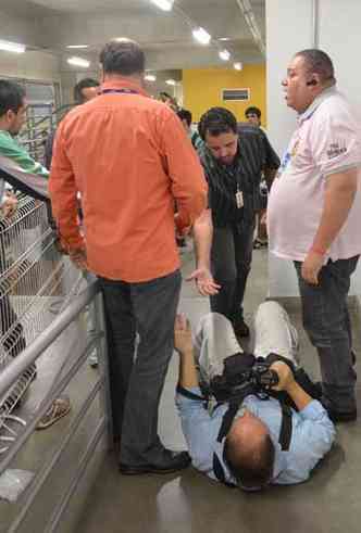 Gladyston foi agredido no momento em que cobria evento no no Minas Tnis Clube(foto: Osvaldo Ramos / O TEMPO)