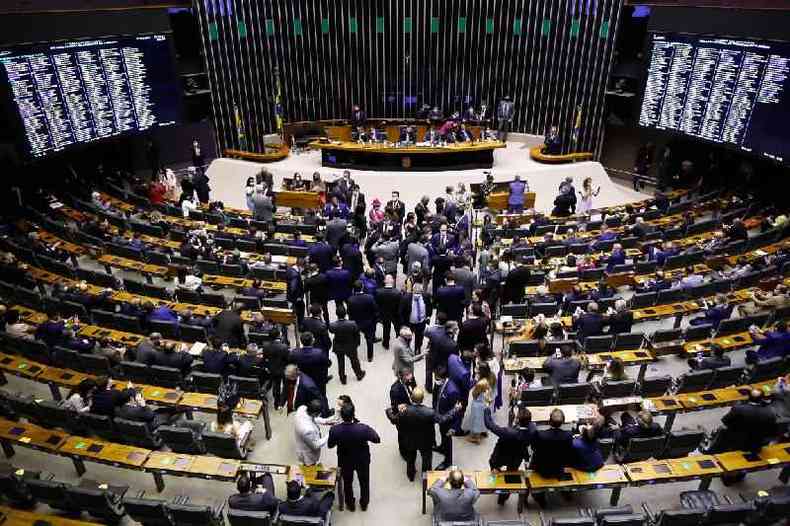 A Cmara dos Deputados, em Braslia, em 1 de fevereiro de 2021 (Sergio Lima / AFP)
