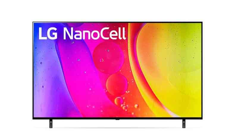 Divulgao Smart TV LG ThinQ AI Nano Cristal 4K NANO80
