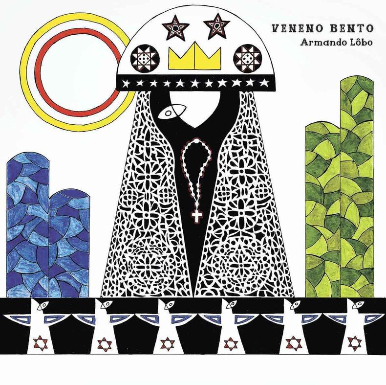 Capa do CD 'VENENO BENTO' traz ilustraes inspiradas na iconografia associada ao Nordeste