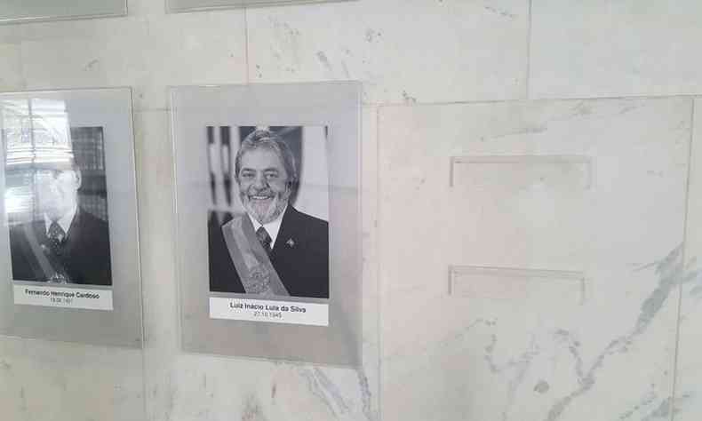 O espao j est reservado para receber a foto do prximo ex-presidente(foto: Flvia Ayer / EM/ D.A. Press)