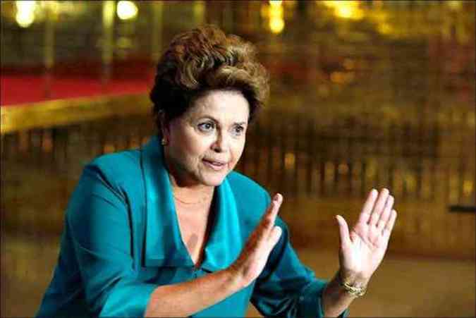 No Planalto, Dilma direcionou as crticas ao programa da rival do PSB (foto: Andr Dusek/Estado Contedo)