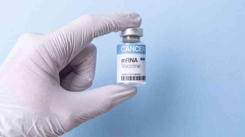 Ampola de vacina de mRNA