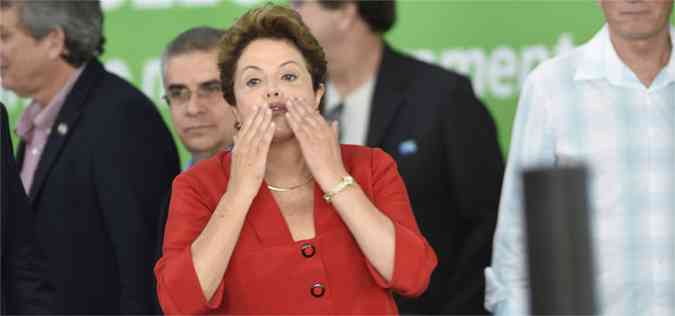 A presidente Dilma ainda poder acompanhar chefes de estado durante outros partidos (foto: Juarez Rodrigues/EM/D.A Press)